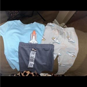 Kirklands Blue and Gray Kids Pajama Set